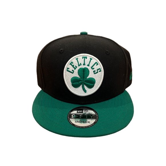New Era Other - New Era 9Fifty Boston Celtics NBA Two Tone Black Green Snapback Hat NWT